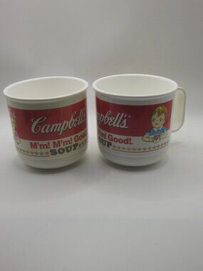 Plastic Campbell Soup Mugs
